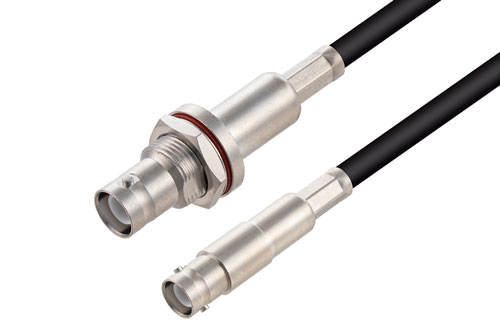 SHV ジャック ～ SHV ジャック バルクヘッド ケーブル,  75 オーム RG59 同軸