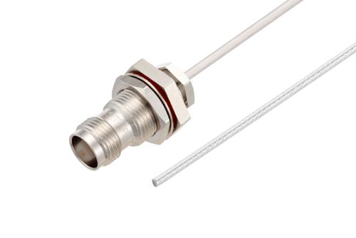 TNC メス バルクヘッド 〜 終端処理無し ケーブル, PE-SR402FL 同軸