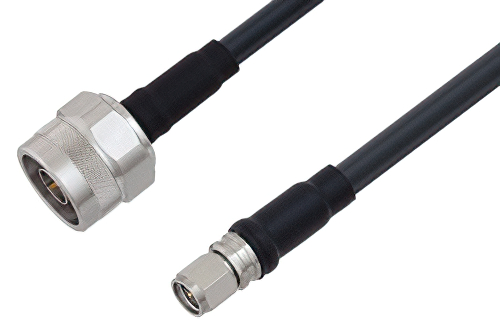 N Male to SMA Male Cable Using LMR-240-UF Coax