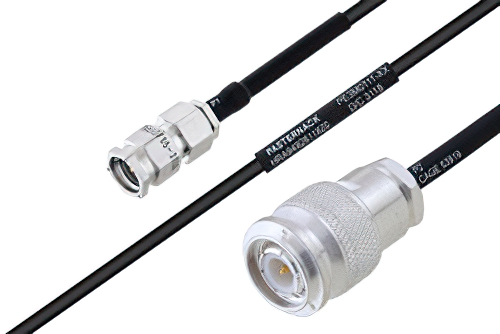 MIL-DTL-17 SMA オス 〜 TNC オス ケーブル、M17/119-RG174 同軸