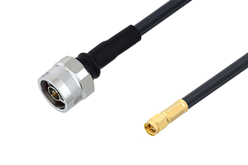SMA オス 〜 N オス、TIMES社コネクタ使用ケーブル、LMR-240 同軸