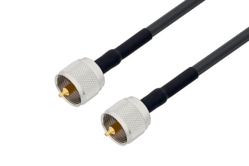 UHF オス 〜 UHF オス ケーブル、LMR-195 同軸、熱収縮チューブ