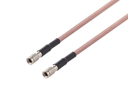 1.0/2.3 Plug to 1.0/2.3 Plug Cable Using RG142 Coax with HeatShrink