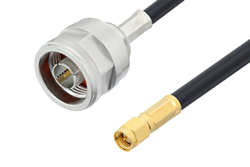 SMA オス 〜 N オス ケーブル、LMR-240 同軸、鉛フリーはんだ