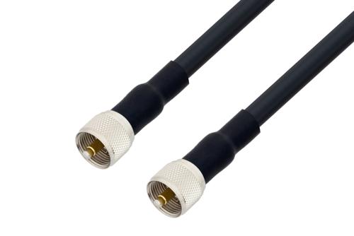 UHF オス 〜 UHF オス ケーブル、LMR-400-DB 同軸、熱収縮チューブ