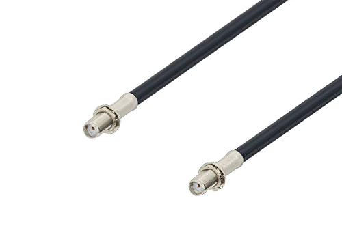 SMA メス バルクヘッド 〜 SMA メス バルクヘッドケーブル、LMR-195 同軸