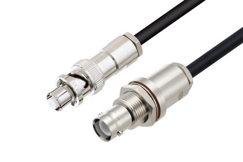 SHV プラグ 〜 SHV ジャック バルクヘッドケーブル、RG58 同軸