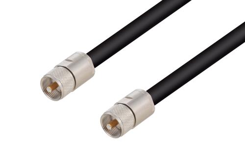 UHF オス ～  UHF オス, ケーブル RG213 同軸 , 鉛フリーはんだ