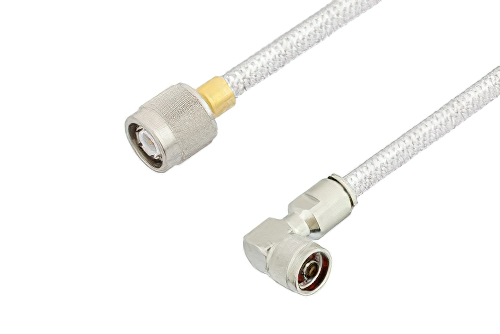N オス 直角 〜 TNC オス ケーブル、PE-SR401FL 同軸