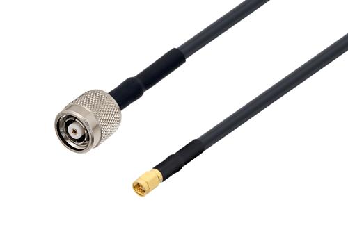 逆極性 TNC オス ～  SMA オス, ケーブル LMR-240 同軸, 熱収縮チューブ, 鉛フリーはんだ