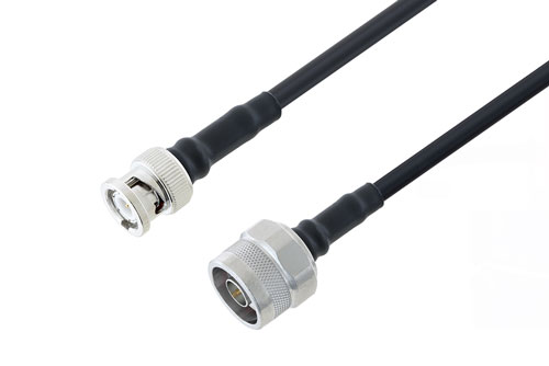 N オス 〜 BNC オス ケーブル、LMR-200-UF 同軸