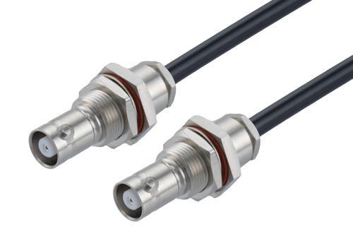 MHV メス バルクヘッド 〜 MHV メス バルクヘッドケーブル、RG223 同軸