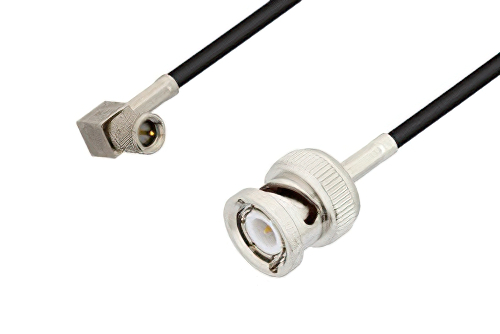 10-32 オス 直角 〜 BNC オス ケーブル、LMR-100 同軸