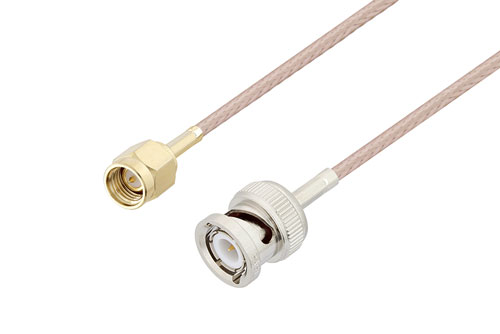 SMA オス 〜 BNC オス ケーブル、RG316 同軸