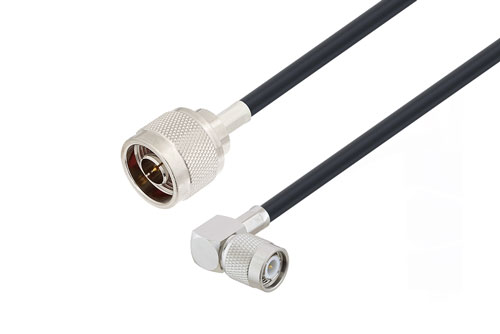 N オス 〜 TNC オス 直角ケーブル、LMR-240-DB 同軸