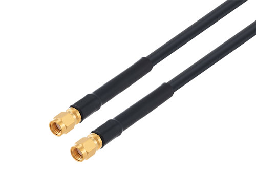 逆極性 SMA プラグ ～ 逆極性 SMA プラグ 低損失ケーブル LMR-240-DB 同軸, 熱収縮チューブ