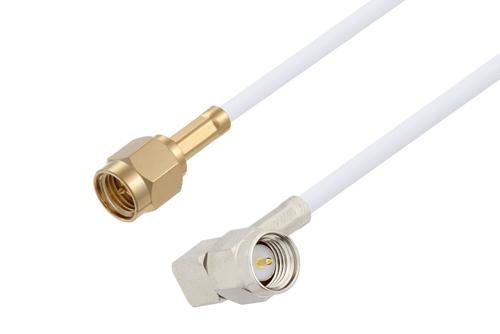 SMA オス 〜 SMA オス 直角ケーブル、RG188 同軸