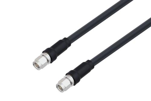 SMA オス 〜 SMA オス ケーブル、LMR-240-UF 同軸 、鉛フリーはんだ
