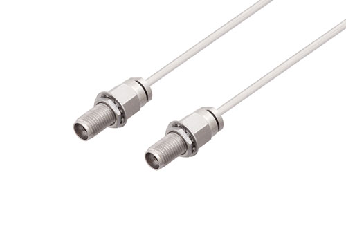 2.92mm メス バルクヘッド 〜 2.92mm メス バルクヘッドケーブル、PE-SR405AL 同軸