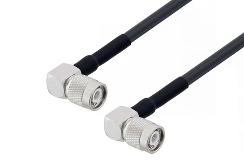 TNC オス直角 〜 TNC オス直角 ケーブル、LMR-240-DB 同軸、二重熱収縮チューブ