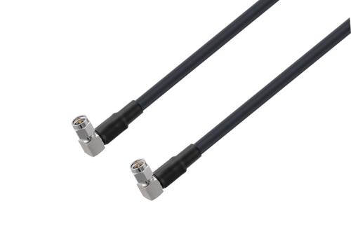 SMA オス 直角 ～ SMA オス 直角 低損失ケーブル, LMR-240-UF 同軸