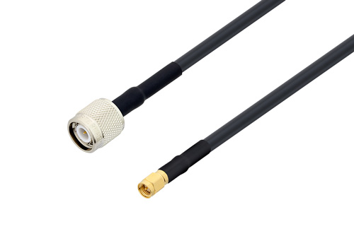 SMA オス 〜 TNC オス ケーブル、LMR-240-UF 同軸、熱収縮チューブ