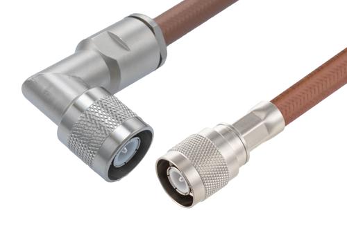 SC オス 直角 〜 SC オス ケーブル、RG393 同軸