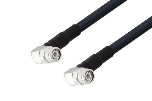 TNC オス直角 〜 TNC オス直角 ケーブル、LMR-400-UF 同軸、180度角回転