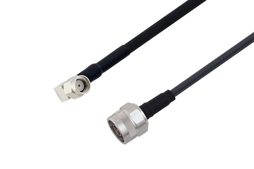 逆極性 SMA オス 直角 〜 N オス ケーブル、LMR-195 同軸