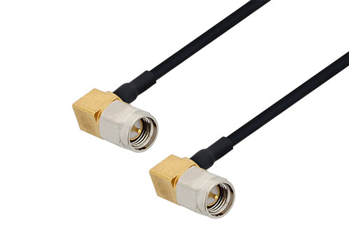SMA オス 直角 〜 SMA オス 直角ケーブル、PE-SR405FLJ 同軸