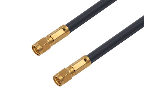 SMA オス ～  SMA オス 低損失ケーブル LMR-240-DB 同軸 , 鉛フリーはんだ