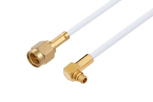 MMCX プラグ 直角 〜 SMA オス ケーブル、RG188 同軸