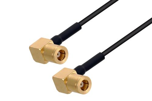 SMB プラグ 直角 〜 SMB プラグ 直角ケーブル、PE-SR405FLJ 同軸