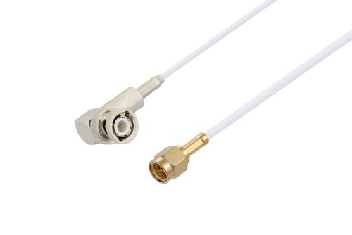 BNC オス 直角 〜 SMA オス ケーブル、RG188 同軸