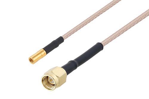 SSMB プラグ 〜 SMA オス ケーブル、RG316 同軸、熱収縮チューブ