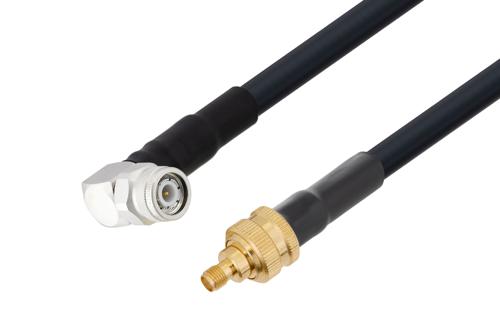 TNC オス 直角 〜 SMA メス、低損失ケーブル、LMR-400 同軸