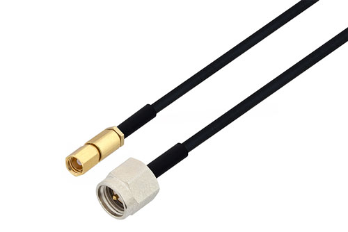 SSMC プラグ 〜 SMA オス ケーブル、PE-SR405FLJ 同軸