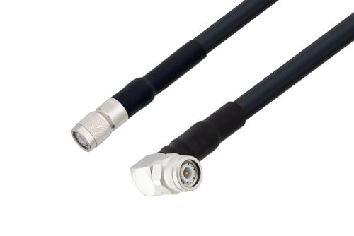 TNC オス 〜 TNC オス 直角ケーブル、LMR-400-UF 同軸