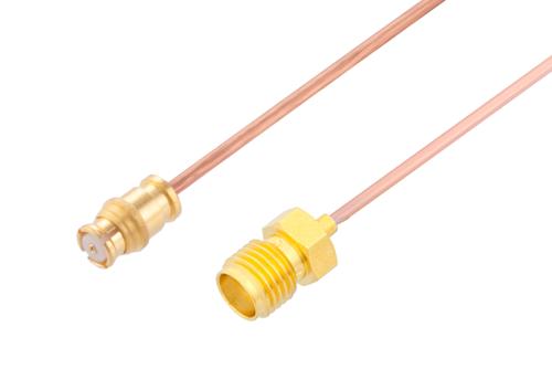 SMP メス 〜 SMA メス ケーブル、PE-047SR 同軸