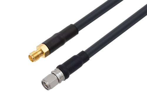 SMA メス 〜 SMA オス ケーブル、LMR-240-UF 同軸 、熱収縮チューブ付