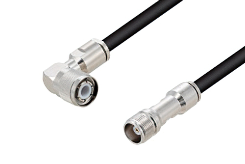HN オス 直角 〜 HN メス ケーブル、RG213 同軸