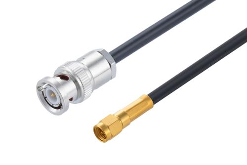 BNC オス 〜 SMA オス ケーブル、LMR-200 同軸