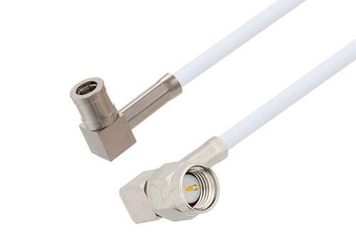 SMB プラグ 直角 ～ SMA オス直角, ケーブル RG188-DS 同軸