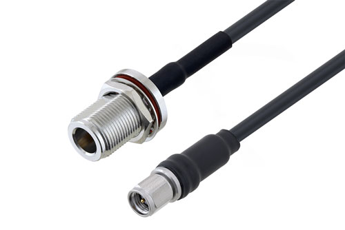 SMA オス 〜 N メス バルクヘッド ケーブル、LMR-195 同軸