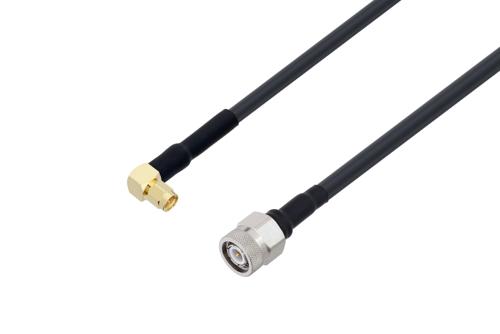 SMA オス 直角 〜 TNC オス ケーブル、LMR-240-UF 同軸