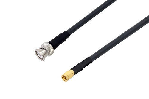 SMA オス 〜 BNC オス ケーブル、LMR-240-UF 同軸