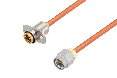 スライドオン BMA ジャック 2ホールパネル 〜 SMA オス ケーブル、RG402 同軸