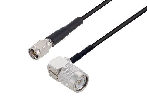 TNC オス直角 〜 SMA オス ケーブル、RG174 同軸