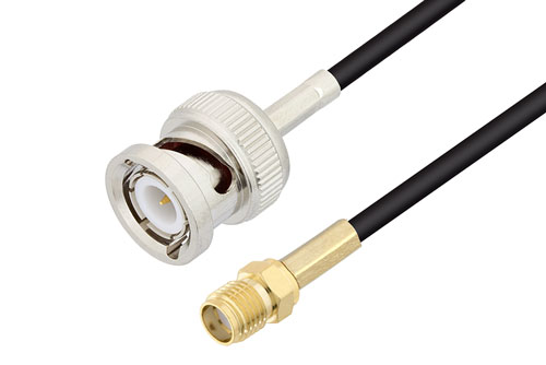 BNC オス 〜 SMA メス ケーブル、RG174 同軸