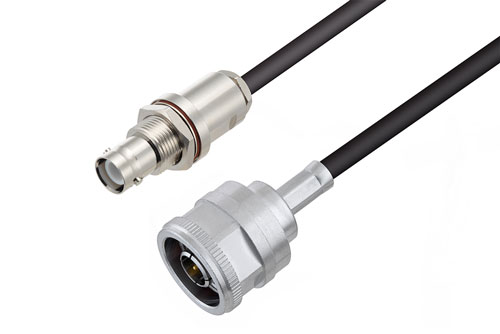 N オス 〜 SHV ジャック バルクヘッド ケーブル、RG223 同軸